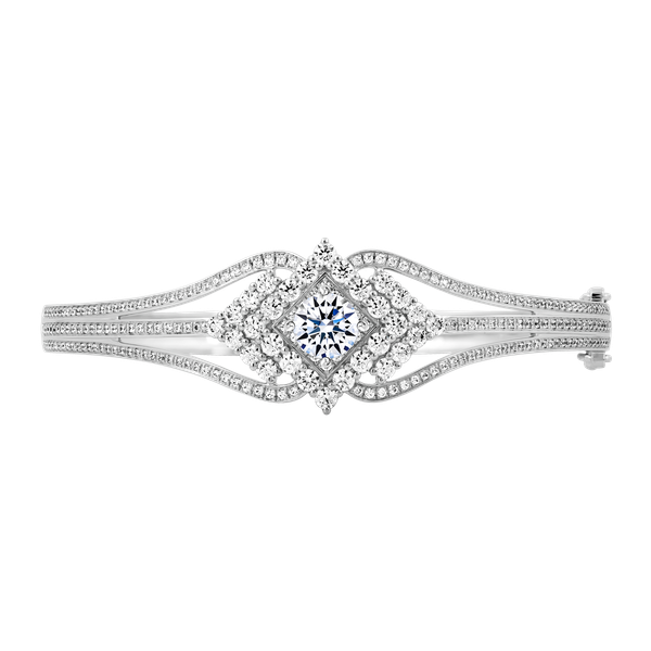 Vòng đeo tay đính đá CZ vàng 14K Dacing S 1CT