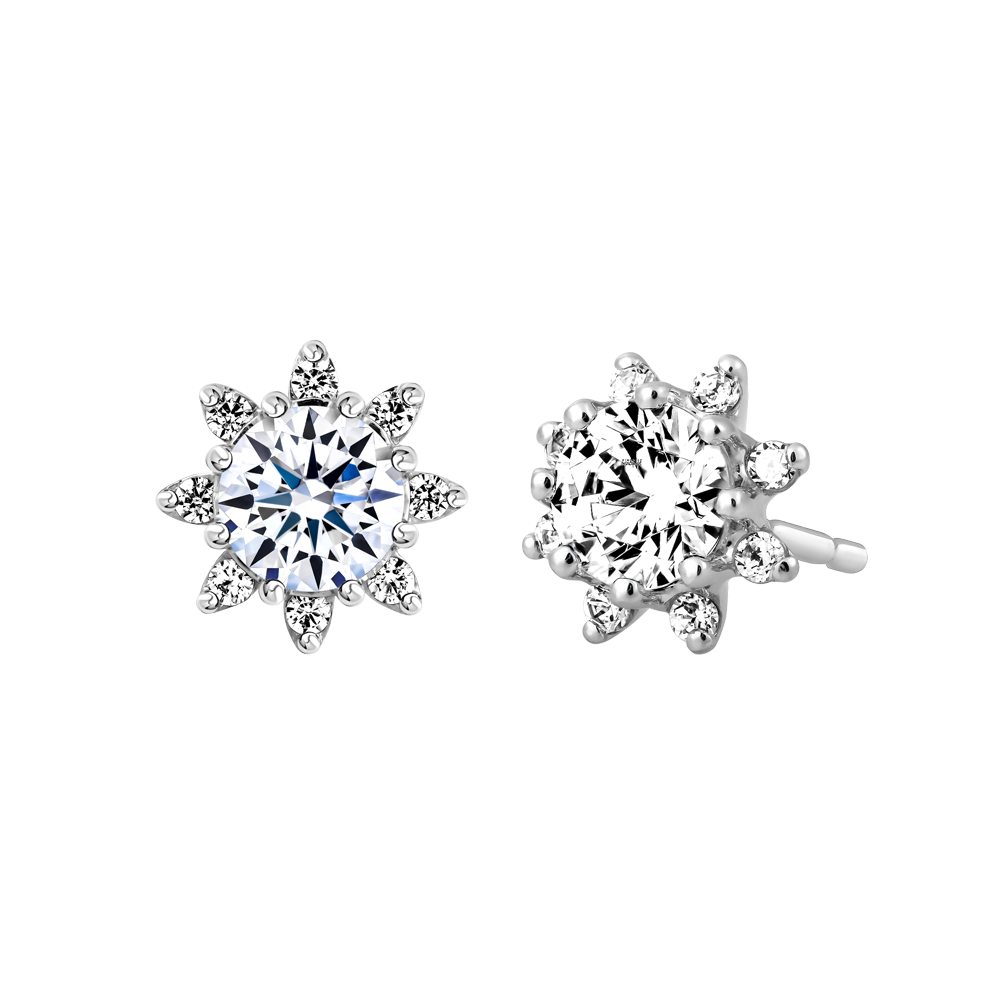 Ổ Bông kim cương tấm vàng 14K Girasoli N 3C