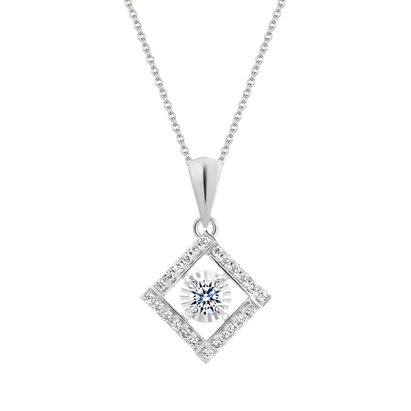 Mặt kim cương vàng 14K Frolic 10p