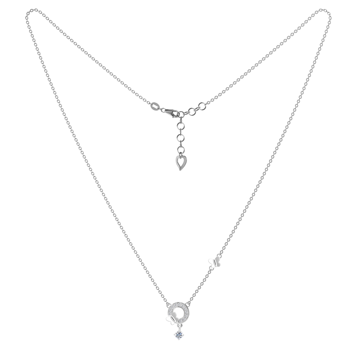 Dây liền mặt kim cương viên vàng 14K Cyrella TD