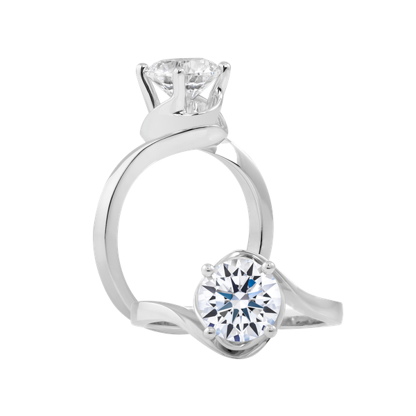 Ổ nhẫn nữ đính đá CZ vàng 14K Jabulani 1CT