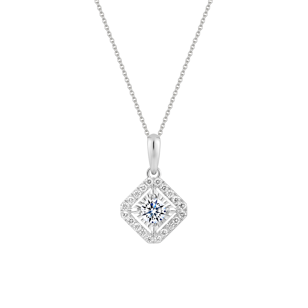 Mặt kim cương 8 Hearts & Arrows vàng 14K Cadris H&A 2C