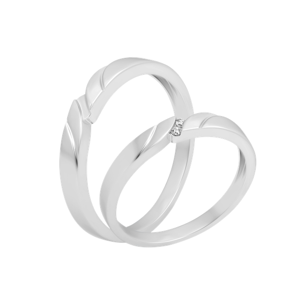 Nhẫn cưới nam vàng 14K Cuddy M