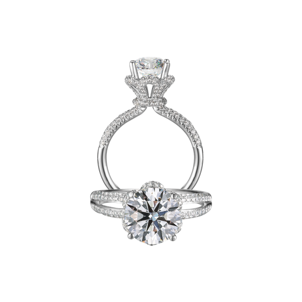 Nhẫn nữ kim cương tấm vàng 14K Bonito N 1.5CT GVRG0233768