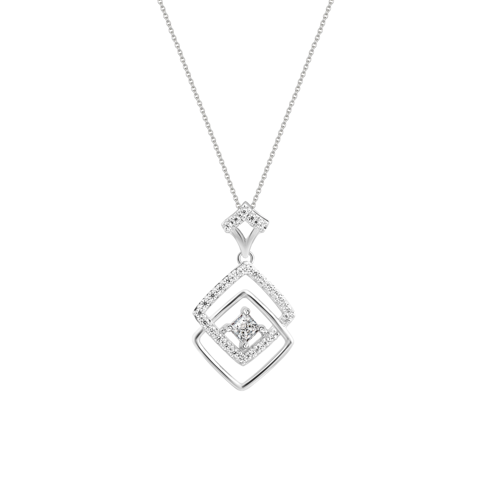 Mặt đính đá CZ vàng 18K Yannie