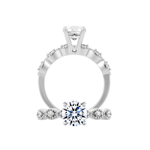 Nhẫn nữ đính đá CZ vàng 14K Kindly 1CT