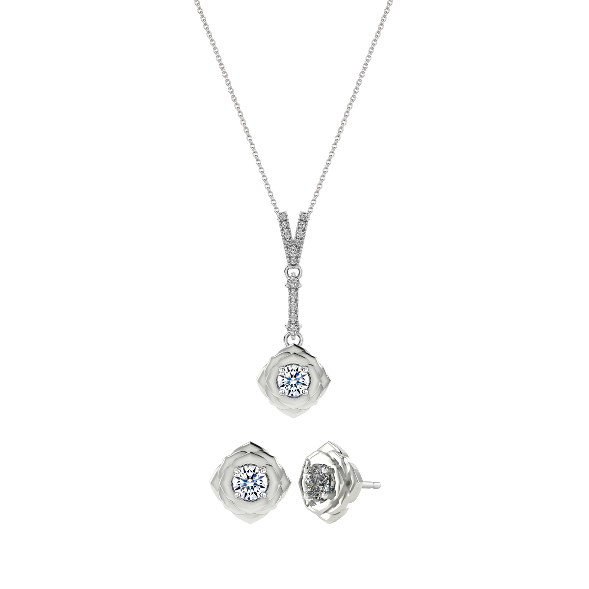 Bộ Trang Sức Black Rose H&A 2C