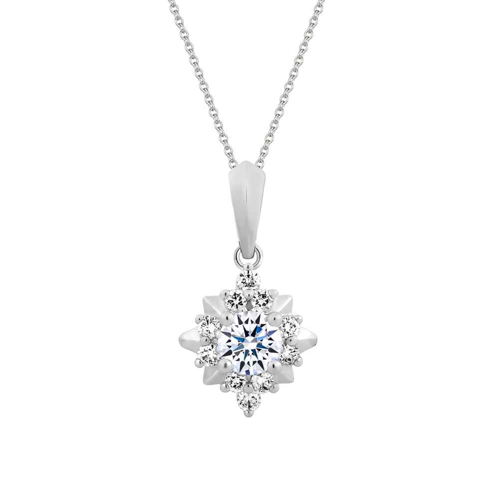 Mặt kim cương 8 Hearts & Arrows vàng 14K Misaki H&A 2C GVPD0080599