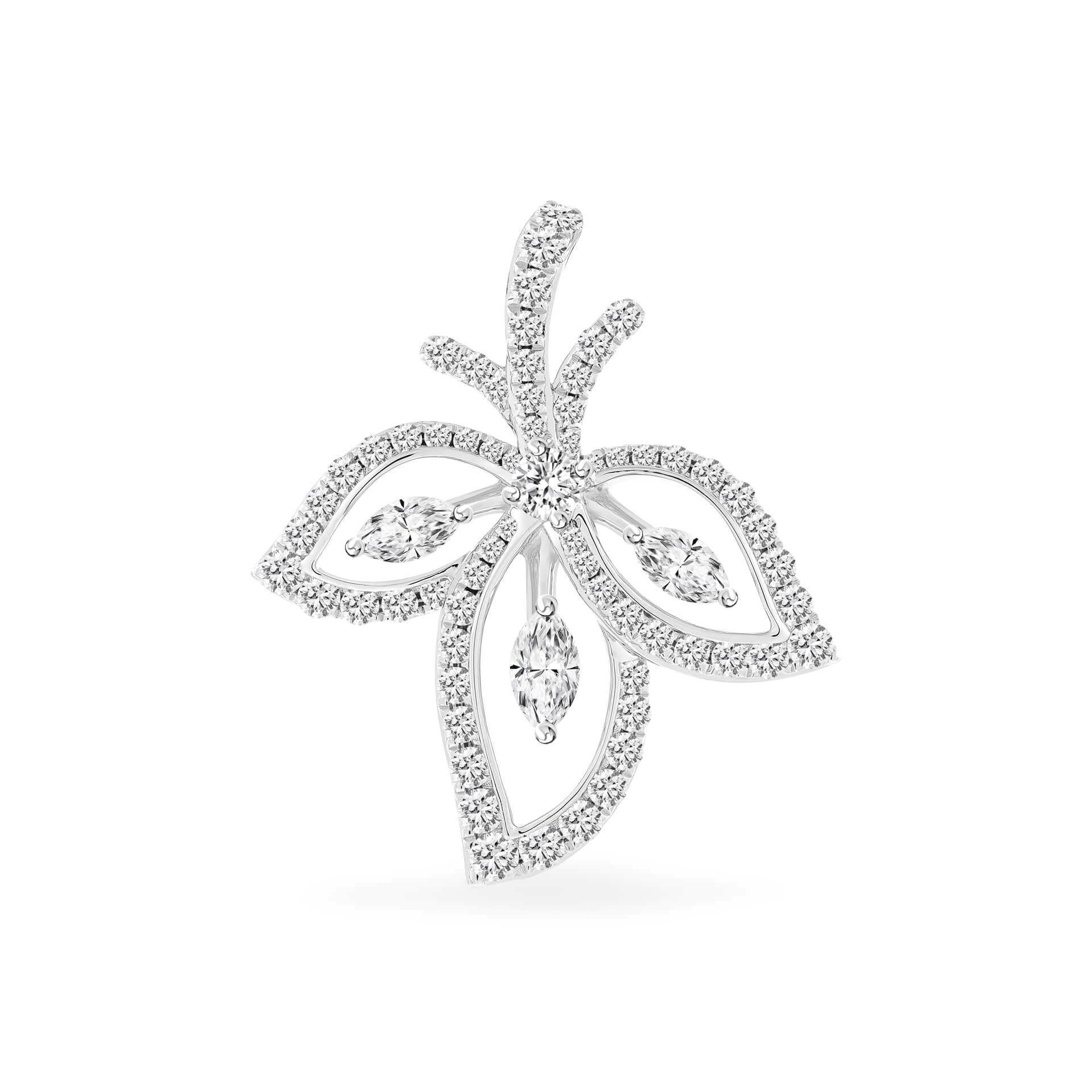 Mặt kim cương viên vàng 18K Jena A429 TD