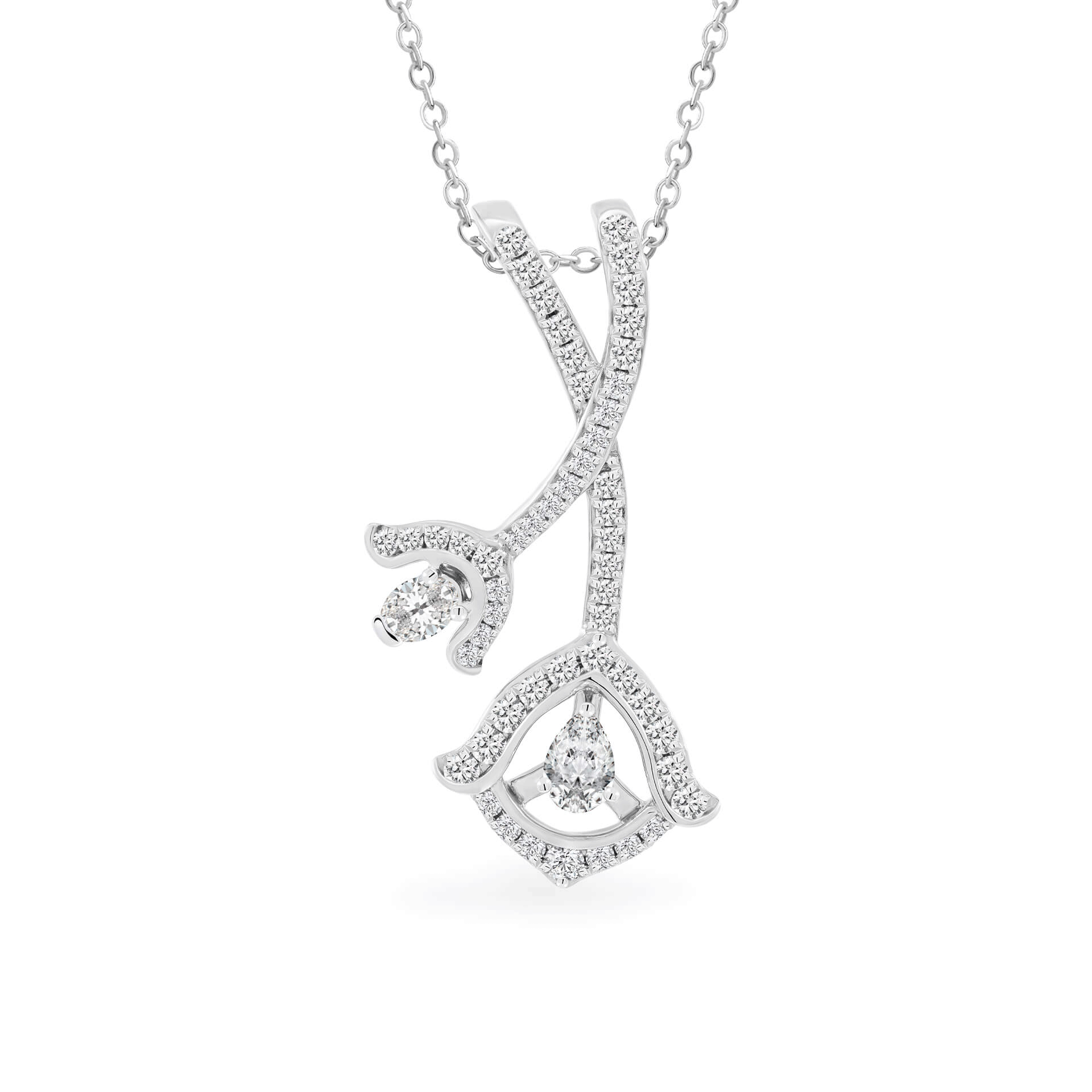 Mặt kim cương viên vàng 14K Jena A076 TD