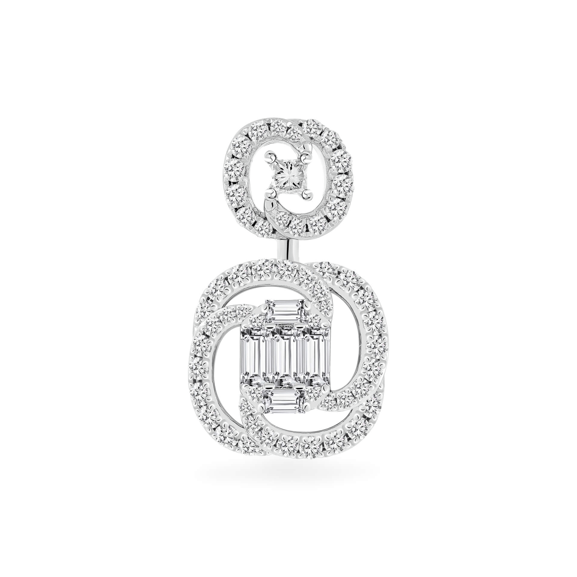 Mặt kim cương viên vàng 18K Jena A435 TD