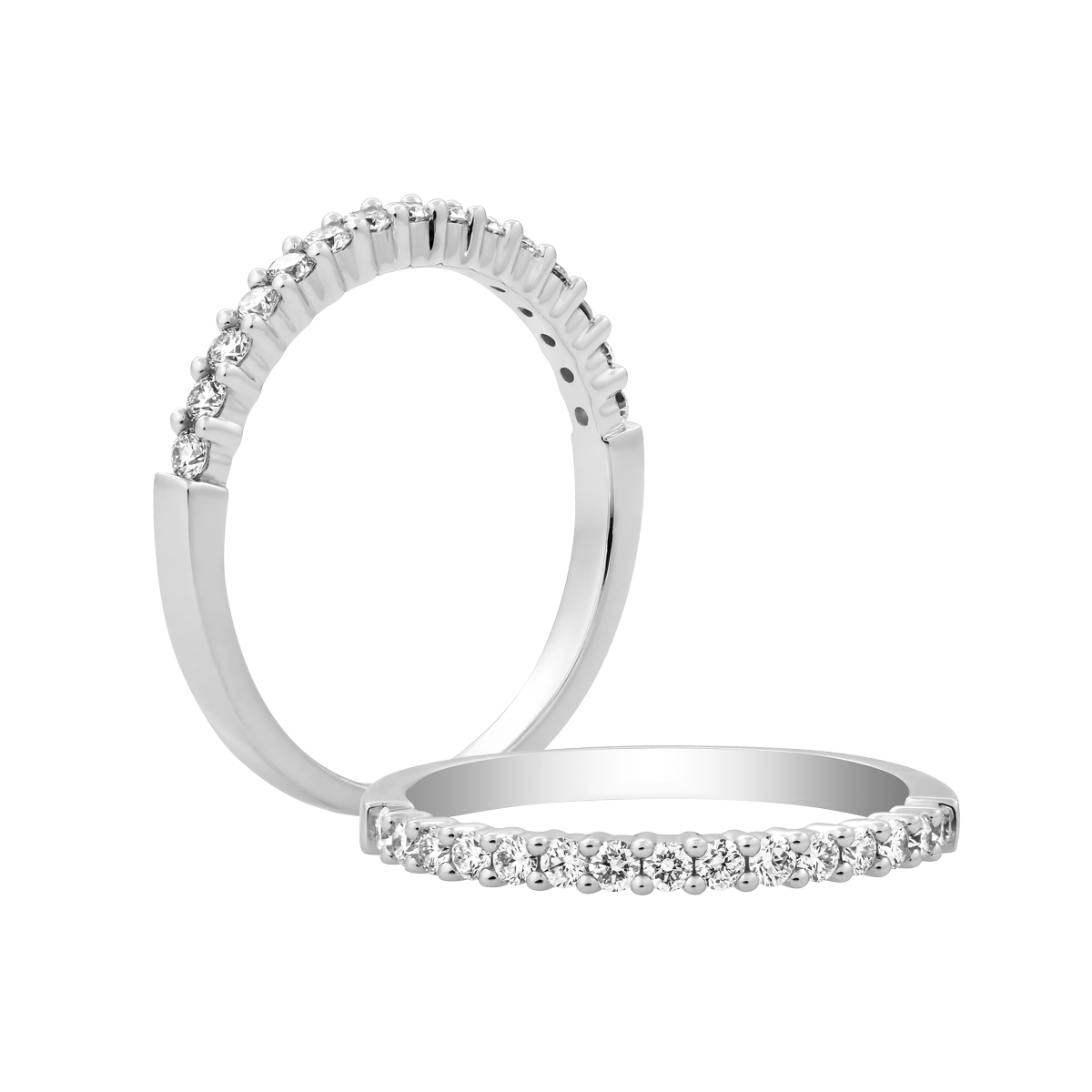 Nhẫn nữ kim cương viên vàng 14K Peony U2