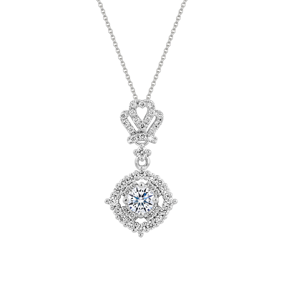 Mặt kim cương 8 Hearts & Arrows vàng 14K Crown N H&A 2C GVPD0063112