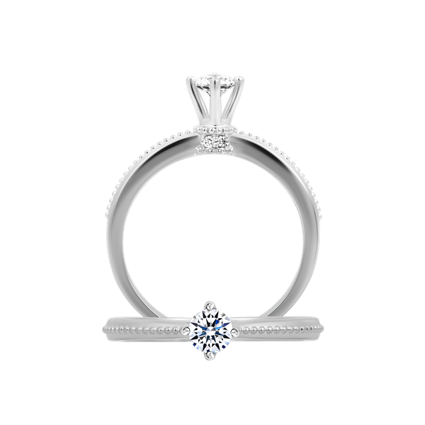 Nhẫn nữ kim cương 8 Hearts & Arrows vàng 14K Dagan N H&A 2C GVRG0257975