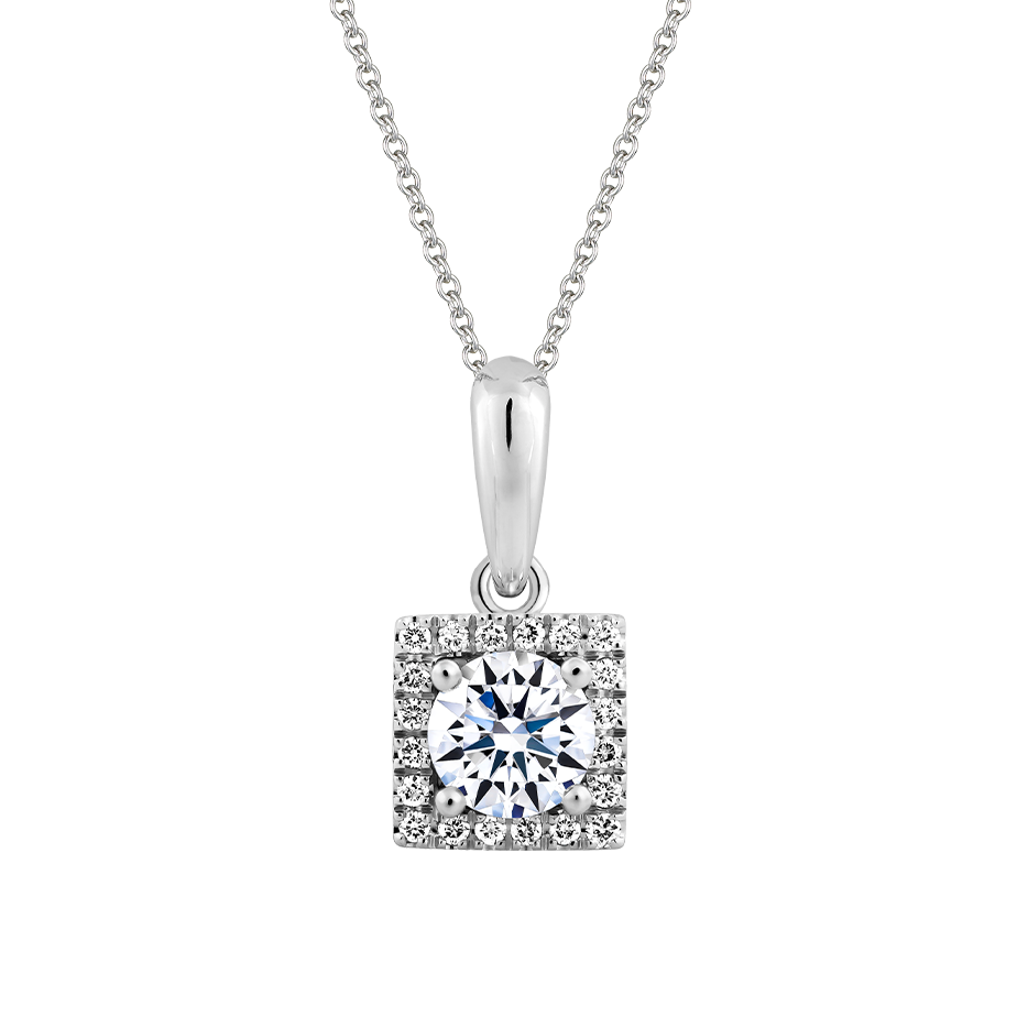 Mặt kim cương viên vàng 14K Attraction GIA 2C GVPD0049204M