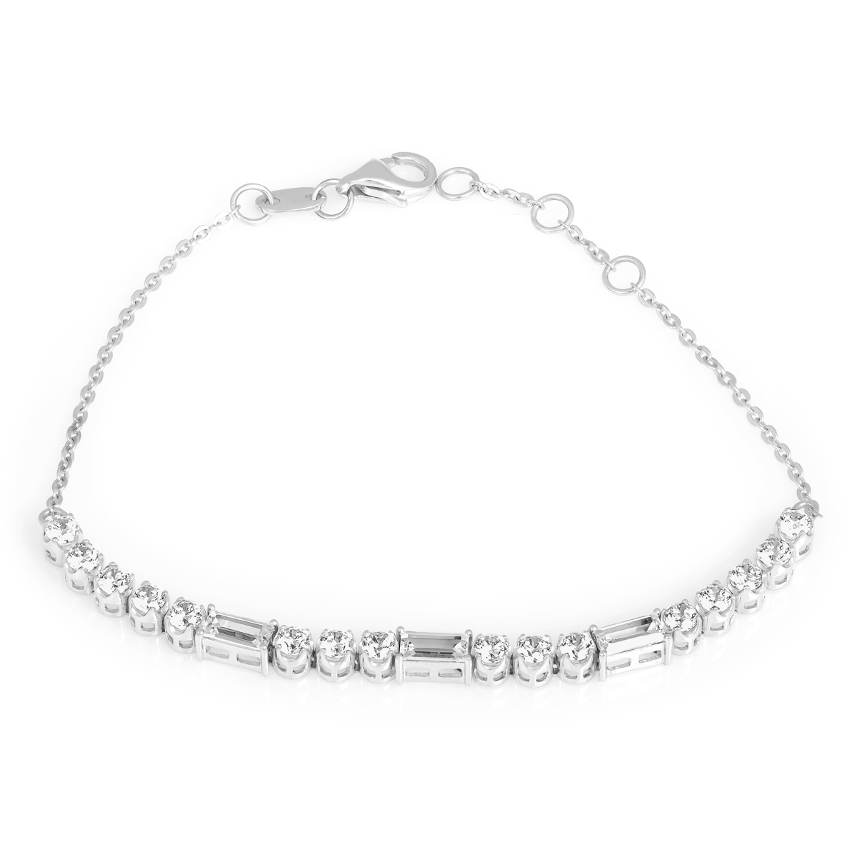 Lắc đính đá CZ vàng 18K Liora