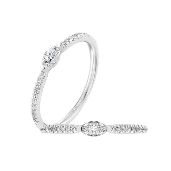 Nhẫn nữ kim cương viên vàng 14K Jena A498 TD