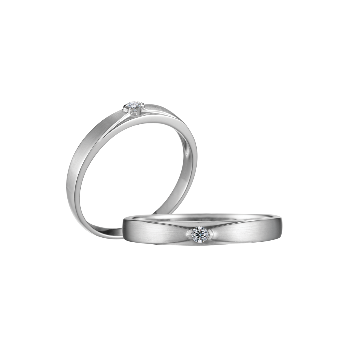 Nhẫn cưới nam kim cương viên vàng 18K Earlene M