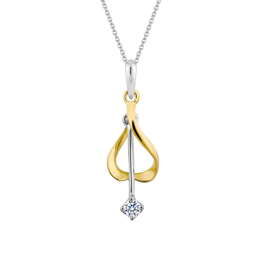 Mặt kim cương vàng 14K Cassock 5p