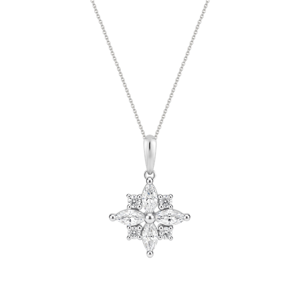 Mặt đính đá CZ vàng 14K Fulgence