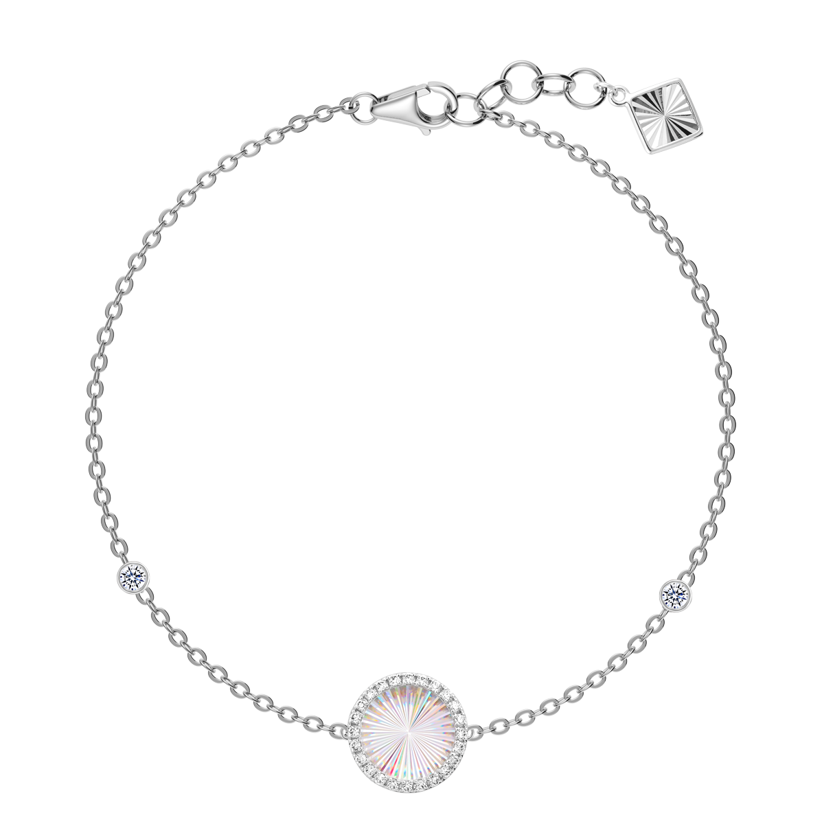 Lắc kim cương viên vàng 14K Jeny A039 TD