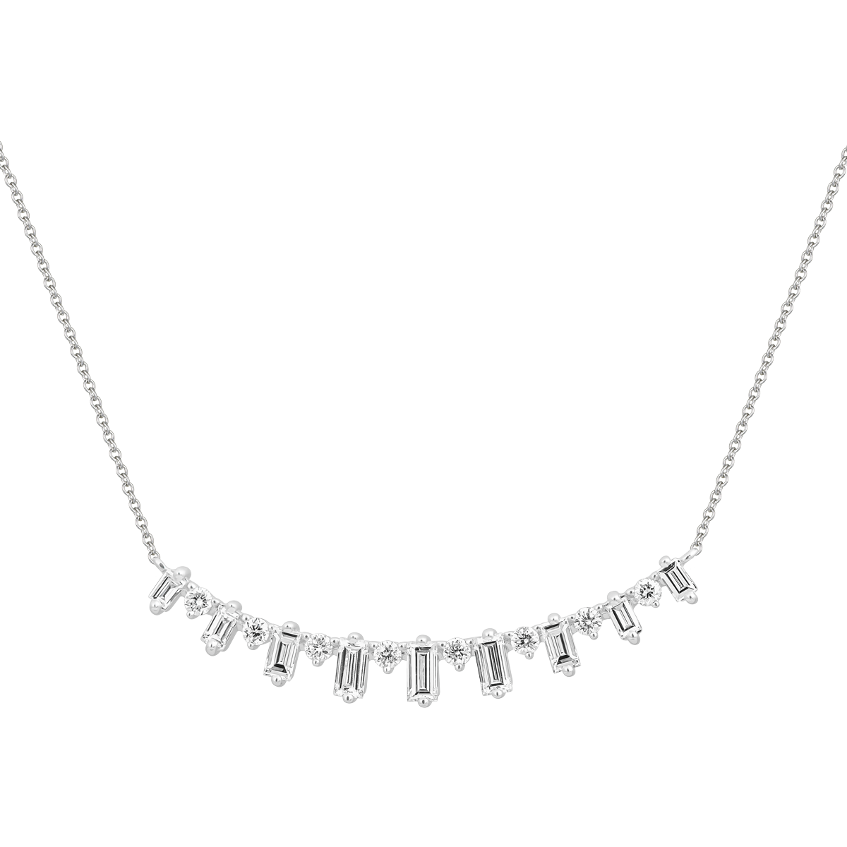 Dây liền mặt kim cương viên vàng 14K Jena A259 TD