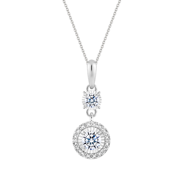 Mặt kim cương tấm vàng 14K Fully 2C