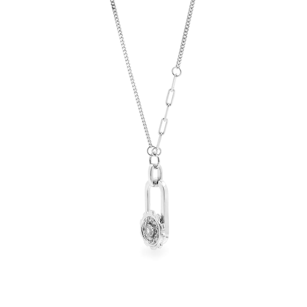 Dây liền mặt kim cương viên vàng 14K Jena A267 TD