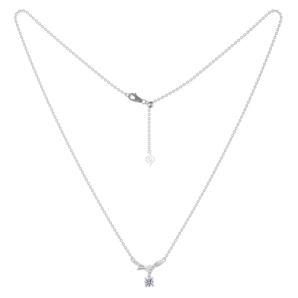 Dây liền mặt kim cương vàng 14K Tifancial 10p