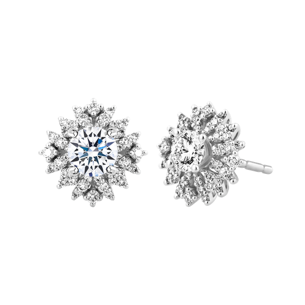 Ổ Bông kim cương tấm vàng 14K Gloria 3C