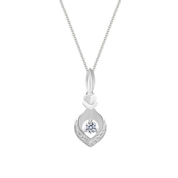 Mặt kim cương vàng 14K Nevis 10p