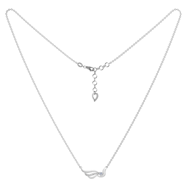 Dây liền mặt kim cương viên vàng 14K Affix