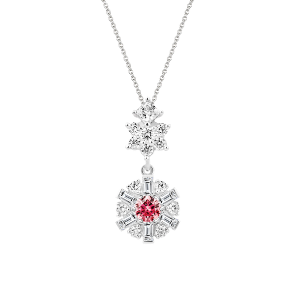 Mặt đính đá CZ vàng 14K Brighty RED 5C