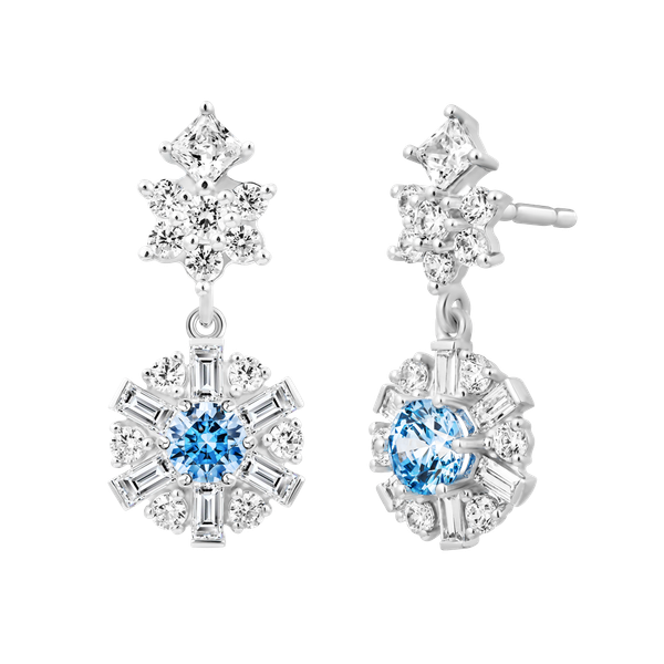 Hoa tai đính đá CZ vàng 14K Brighty FBL 5C