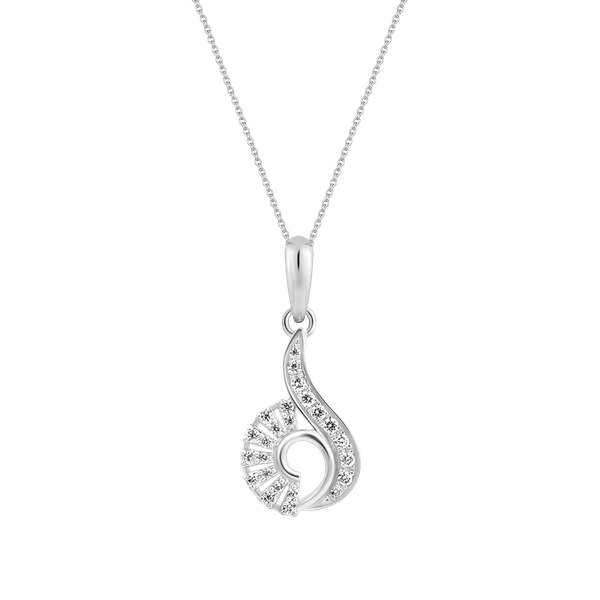 Mặt đính đá CZ vàng 18K Shellfish