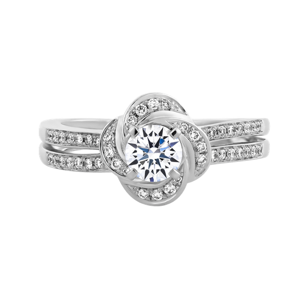 Nhẫn nữ kim cương viên vàng 14K Canzon GIA 3C GVRG0227712M