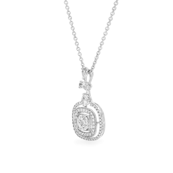 Dây liền mặt kim cương viên vàng 14K Jena A131 TD