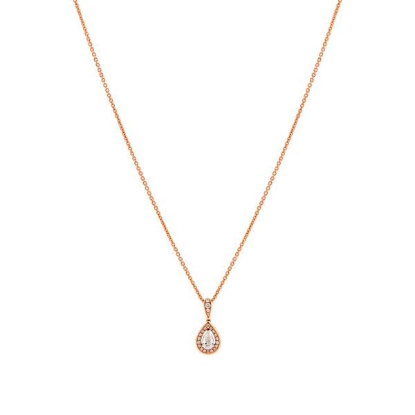 Dây liền mặt kim cương viên vàng 18K Jena A013 TD