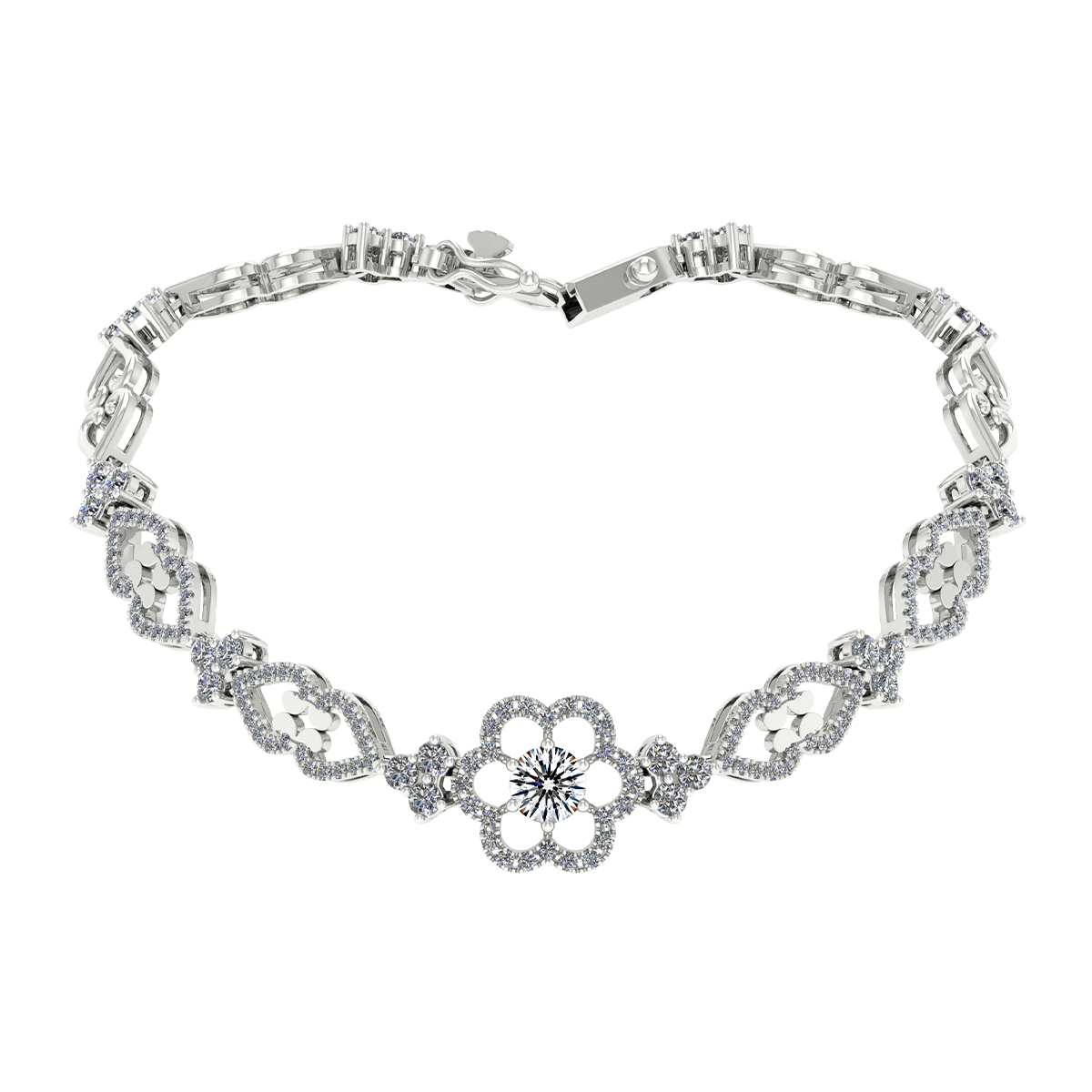 Lắc đính đá CZ vàng 14K Encourage 3C