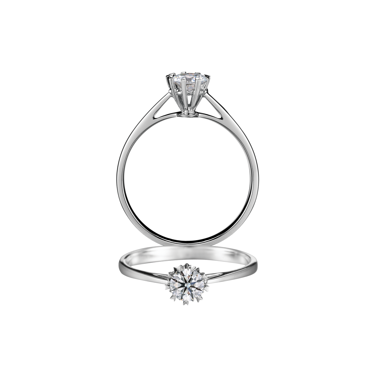 Ổ nhẫn nữ đính đá CZ vàng 14K Dolci 3C