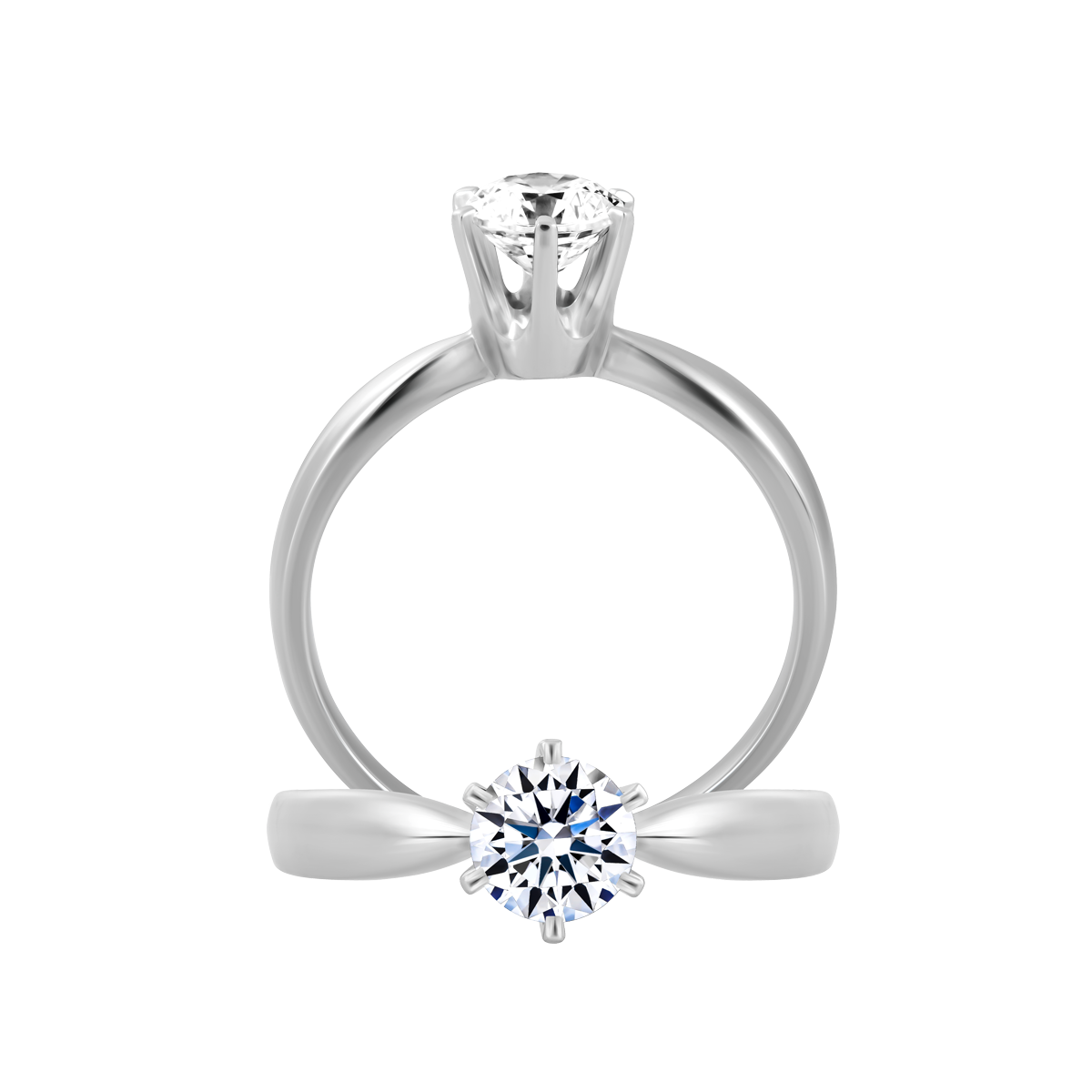 Ổ nhẫn nữ đính đá CZ vàng 14K Monako 5C