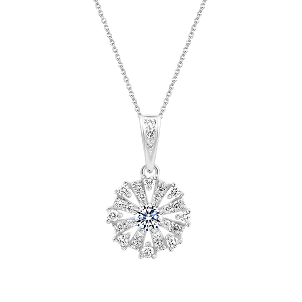 Mặt kim cương vàng 14K Vanna 10p