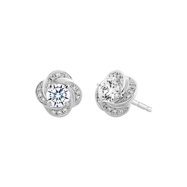 Ổ Bông kim cương tấm vàng 14K Canzon 3C