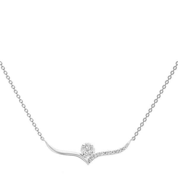 Dây liền mặt kim cương viên vàng 14K Jeny A021 TD