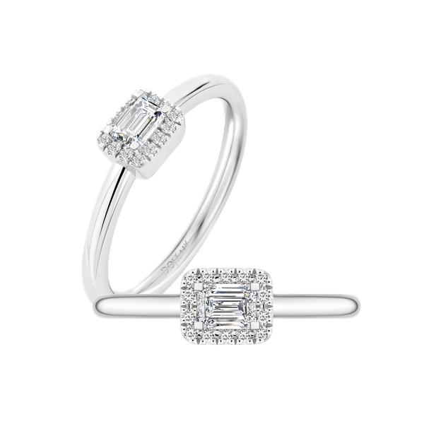 Nhẫn nữ kim cương viên vàng 14K Jena A494 TD