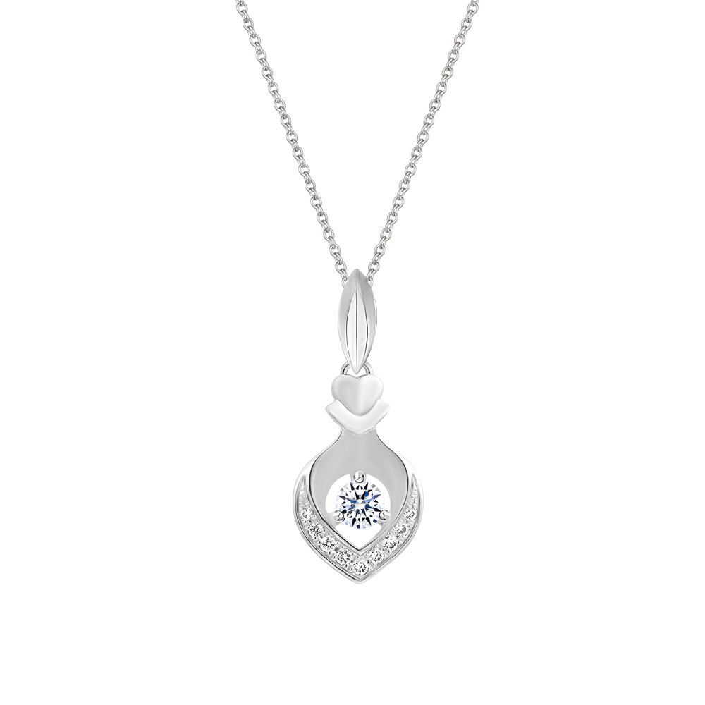 Mặt kim cương vàng 14K Nevis 10p