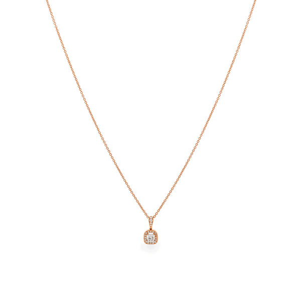 Dây liền mặt kim cương viên vàng 18K Jena A008 TD