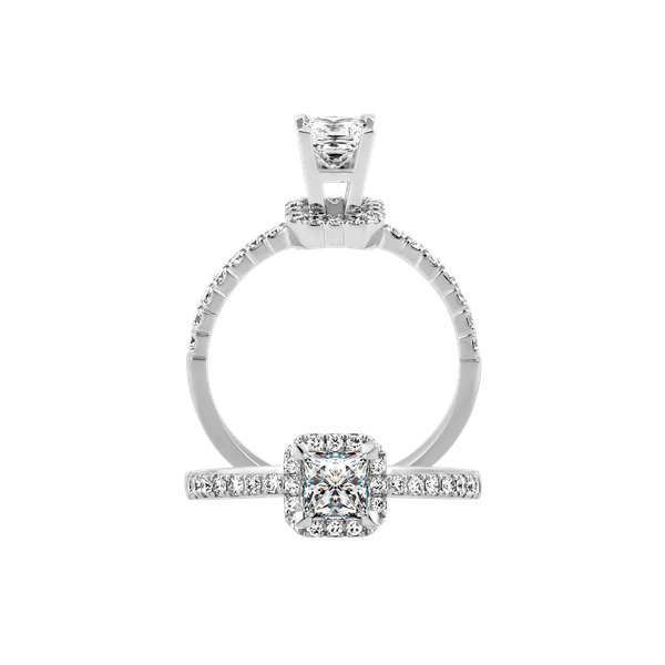 Nhẫn nữ kim cương viên vàng 14K Bandele PR 2C