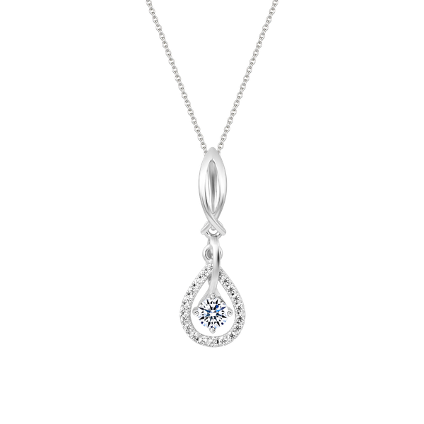 Mặt đính đá CZ vàng 14K Alma N 3C