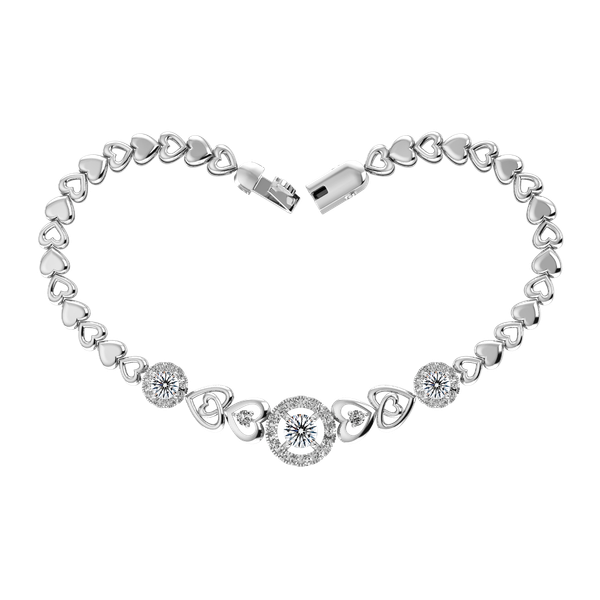 Lắc đính đá CZ vàng 14K Farley 3C